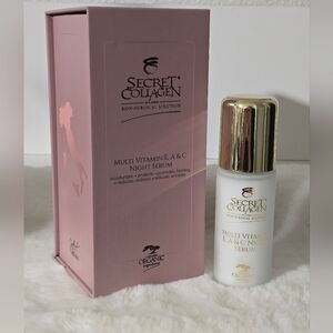 Secret Collagen Multi Vitamin E A & C Night Serum Retail $659 - Made In Italy